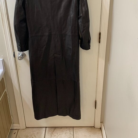 $1800 Nour Hammour Misha Leather Trench Coat Sz.34 - Picture 13 of 15